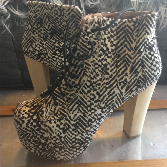 Jeffrey Campbell Lita Fur Combat Boot - Picture 4 of 4